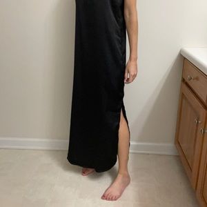Black Silky Maxi Dress - Target XS
